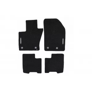 Mochete textile din seria Horizon de la Frogum potrivite pentru Fiat 500X 2018-2024, set de 4 bucăți, negru