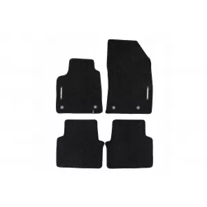 Mochete textile din seria Horizon de la Frogum potrivite pentru Opel Crossland X 2017-2024, set de 4 bucăți, negru