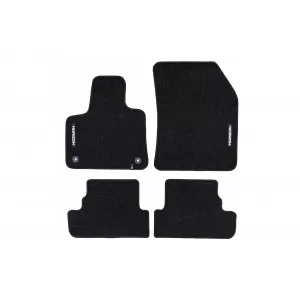 Mochete textile din seria Horizon de la Frogum potrivite pentru Peugeot 3008 Hybrid 2016-2024, set de 4 bucăți, negru