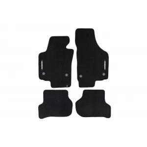 Mochete textile din seria Horizon de la Frogum potrivite pentru Seat Altea 2004-2008, Altea XL 2004-2015, set de 4 bucăți, negru