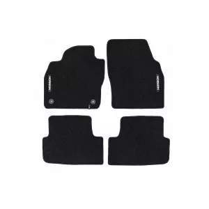 Mochete textile din seria Horizon de la Frogum potrivite pentru Seat Ibiza după 2017, set de 4 bucăți, negru