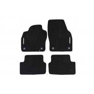 Mochete textile din seria Horizon de la Frogum potrivite pentru Volkswagen Polo după 2017, set de 4 bucăți, negru