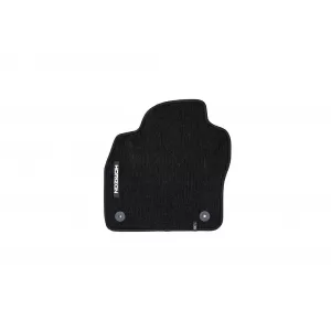 Textile floor mats from the Horizon series by Frogum suitable for Volkswagen Polo after 2017, set of 4 pieces, black