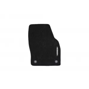 Textile floor mats from the Horizon series by Frogum suitable for Volkswagen Polo after 2017, set of 4 pieces, black