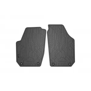Mănuși de cauciuc frontale specifice, potrivite pentru Skoda Fabia 2006-2014, set de 2 piese, culoare neagră din seria Frogum NOMAD