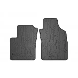 Mănuși din cauciuc frontale specifice, potrivite pentru seria Frogum NOMAD pentru Fiat 500, 500 C după 2007, Fiat Panda 2003-2012, Ford Ka 2008-2016, set de 2 piese, culoare neagră