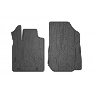 Mochete din cauciuc frontale specifice, potrivite pentru seria Frogum NOMAD pentru Dacia Duster 2010-2013, Logan 2008-2014, Sandero 2008-2012, set de 2 piese, culoare neagră