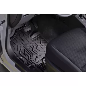 Mănuși de cauciuc frontale specifice potrivite pentru Volkswagen Tiguan 2001-2016, set de 2 piese, culoare neagră din seria Frogum NOMAD-image-6256445