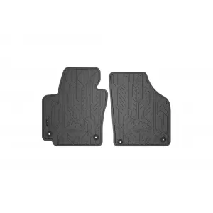 Mochete de cauciuc frontale specifice, potrivite pentru Seat Altea 2004-2015, set de 2 piese, culoare neagră din seria Frogum NOMAD