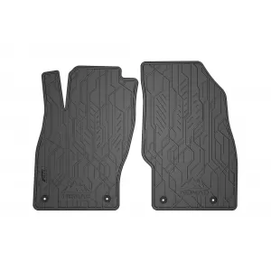 Mochete din cauciuc frontale specifice, potrivite pentru Opel Adam 2012-2019, Corsa D 2006-2014, set de 2 piese, culoare neagră din seria Frogum NOMAD-image-6256560