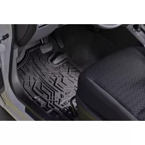 Mochete din cauciuc frontale specifice, potrivite pentru Chevrolet Trax 2012-2019, set de 2 piese, culoare neagră din seria Frogum NOMAD