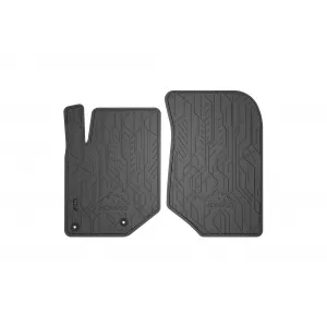 Mochete de cauciuc frontale specifice, potrivite pentru Citroen DS3 Crossback după 2018, Opel Corsa F după 2019, Opel Mokka după 2020, Peugeot 208 după 2019, set de 2 piese, culoare neagră
