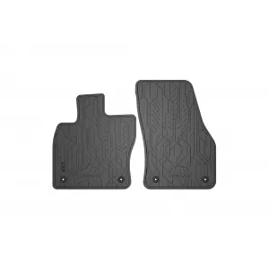 Mochete frontale din cauciuc specifice, potrivite pentru seria Frogum NOMAD pentru Seat Ateca după 2016, Karoq după 2017, Volkswagen T-Roc după 2017, set de 2 piese, culoare neagră-image-6256742