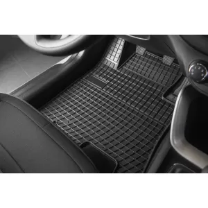 Specific rubber mats suitable for Mitsubishi Pajero 2001-2007, 2 pieces, black, rear