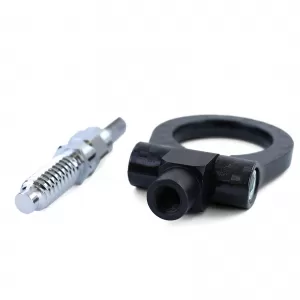 Abschlepphaken schwarzes Zugauge geeignet für BMW E36 E46 E39 E90 E87 Z3 Z4 Mini-image-6257130