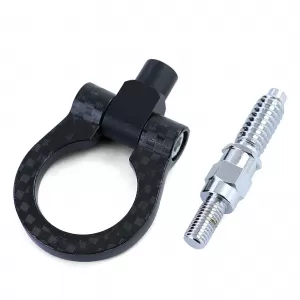 Abschlepphaken schwarzes Zugauge geeignet für BMW E36 E46 E39 E90 E87 Z3 Z4 Mini-image-6257131