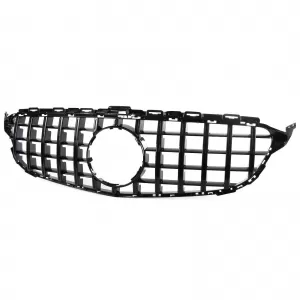 Sport grille glossy black fits Mercedes C-Class W205 S205 2014-2018