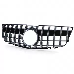Sport radiator grille black gloss chrome for Mercedes GLK X204 08-12 pre-facelift