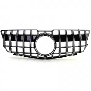 Sport radiator grille black gloss chrome for Mercedes GLK X204 08-12 pre-facelift