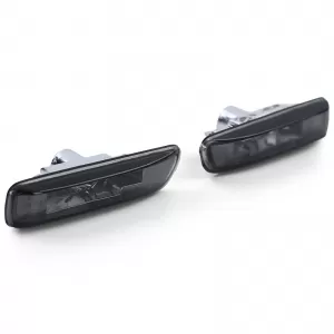 Clear glass side indicators black smoke suitable for 3 Series BMW E46 98-03
