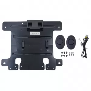 Console centrale di lusso con frigorifero nera lucida adatta per VW T6 T6.1-image-6257354