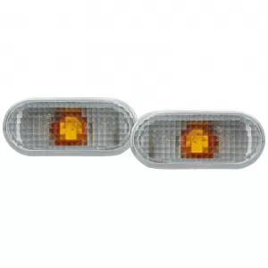 Side indicators white pair for VW T5 Lupo Bora Golf 4 Passat 3B Seat Arosa