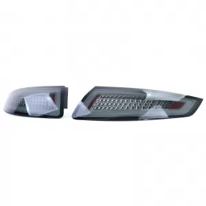 Fari posteriori a LED con barra luminosa fumi neri adatti per Porsche 911 997 coupe cabrio 04-08-image-6257407