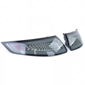 Fari posteriori a LED con barra luminosa fumi neri adatti per Porsche 911 997 coupe cabrio 04-08-image-6257408