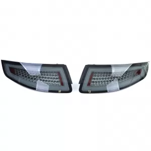 Fari posteriori a LED con barra luminosa fumi neri adatti per Porsche 911 997 coupe cabrio 04-08-image-6257409