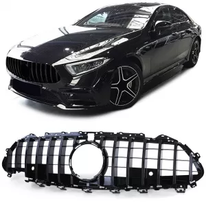 Sport grille front grill gloss black for Mercedes CLS C257 2018-2023