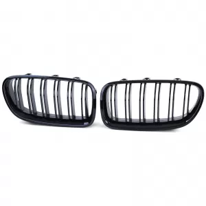 Double Slat Kidney Grille Performance Gloss Black for 5 Series BMW F10 F11 2010-2017
