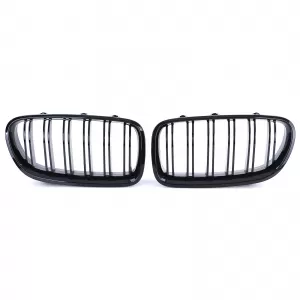 Double Slat Kidney Grille Performance Gloss Black for 5 Series BMW F10 F11 2010-2017