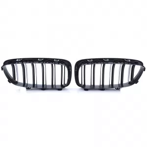Double Slat Kidney Grille Performance Gloss Black for 5 Series BMW F10 F11 2010-2017