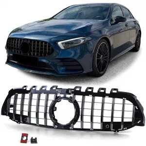 image-77-Sport hűtőrács fényes fekete króm Mercedes A-osztály W177 V177 18-24