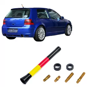 11cm car short rod antenna Germany flag for VW Golf 3 4 5 Polo 6N2 9N Bora