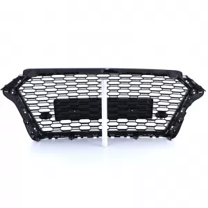 Sport grille honeycomb grille black gloss silver for Audi A3 8V 16-20 without ACC
