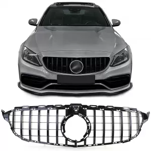 image-2-Sport hűtőrács fényes fekete Mercedes C-osztály W205 S205 2018-2021