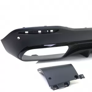 Diffusore posteriore sportivo con terminali neri adatto per Mercedes GLE V167 dal 18-image-6257586