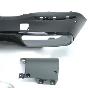 Diffusore posteriore sportivo con terminali neri adatto per Mercedes GLE V167 dal 18-image-6257587