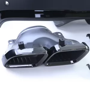 Diffusore posteriore sportivo con terminali di scarico neri adatto per Mercedes GLE Coupe C167 dal 19-image-6257618