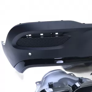 Diffusore posteriore sportivo con terminali di scarico neri adatto per Mercedes GLE Coupe C167 dal 19-image-6257622