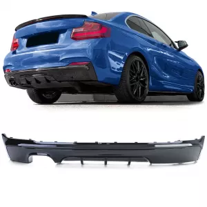 Rear diffuser Performance black gloss fits 2 Series BMW F22 F23 220 225 228 230