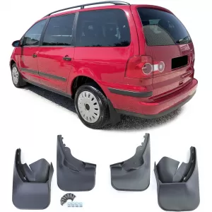 Set de apărători de noroi față și spate, negre, potrivite pentru VW Sharan 7M 04-10