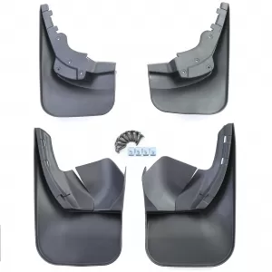 Set de apărători de noroi față și spate, negre, potrivite pentru VW Sharan 7M 04-10-image-6257717