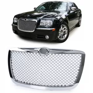 Sport grille chrome honeycomb design for Chrysler 300C sedan touring 04-11