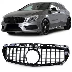 Sport grille front grill gloss black for Mercedes A-Class W176 2012-2015