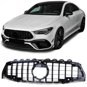 Sport radiator grille black gloss suitable for Mercedes CLA C118 X118 2019-2022
