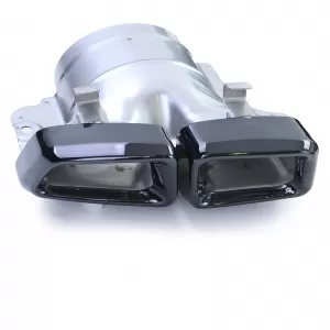 Diffusore posteriore sportivo con terminali neri adatto per Mercedes CLS C218 Facelift 14-18-image-6257797