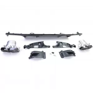 Diffusore posteriore sportivo con terminali neri adatto per Mercedes CLS C218 Facelift 14-18-image-6257799
