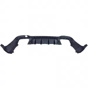 Diffusore posteriore sportivo + terminali di scarico neri adatti per Mercedes GLC X253 19-22 facelift-image-6257823